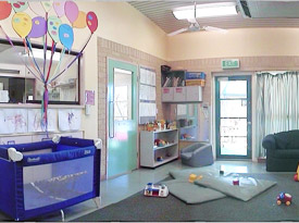 Sample layout of the 0 - 2 years room.