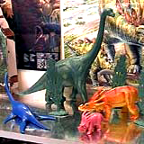 dinosaur figurines.